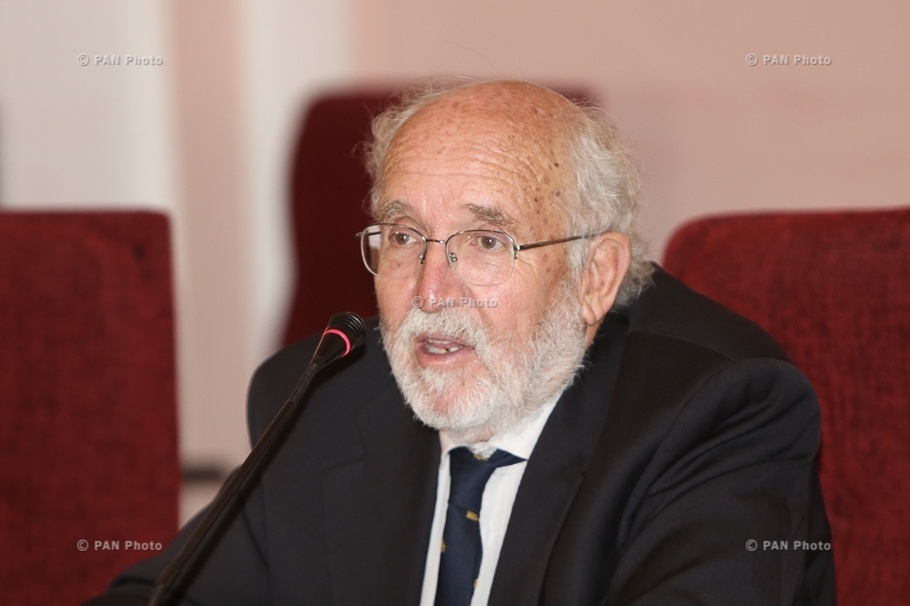 Press conference of Swiss scientists, professor Michael Mayer in Yerevan