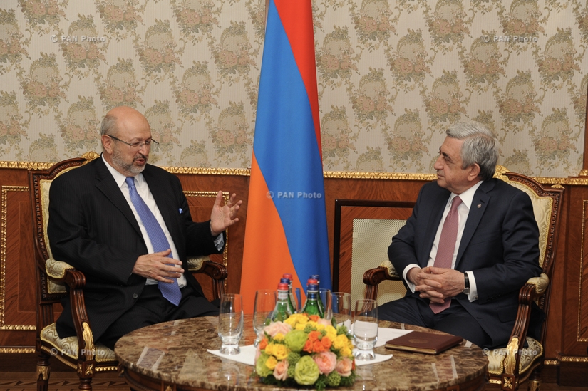 Президент Армении Серж Саргсян принял Генерального секретаря ОБСЕ Ламберто Заньера