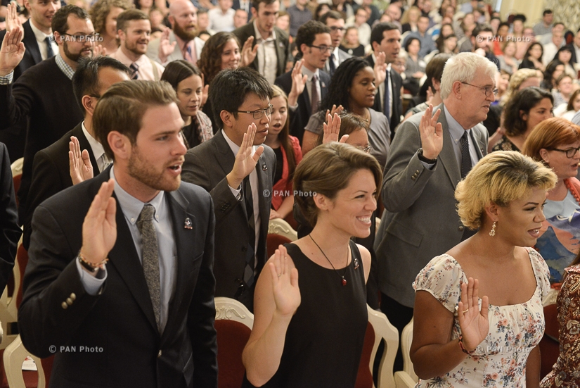 Swearing-in ceremony of new volunteers of Peace Corps in Armenia