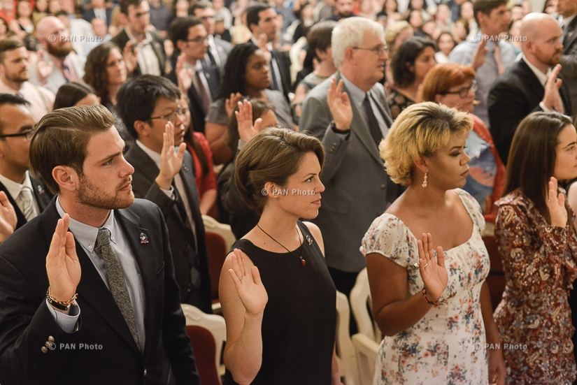 Swearing-in ceremony of new volunteers of Peace Corps in Armenia
