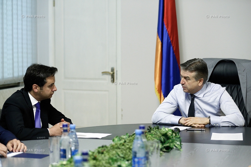 Armenian PM Karen Karapetyan visits General Department of Civil Aviation adjunct to the RoA Government