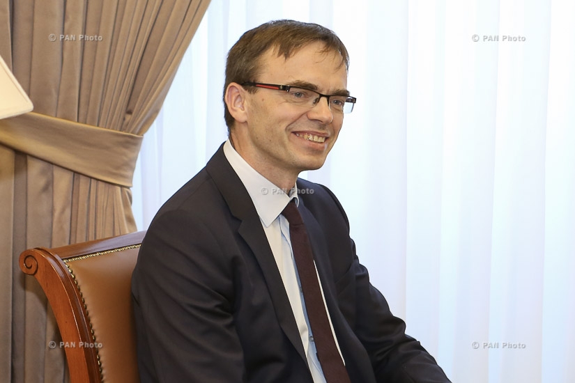 Министр иностранных дел Армении Эдвард Налбандян принял министра иностранных дел Эстонии Свена Миксера