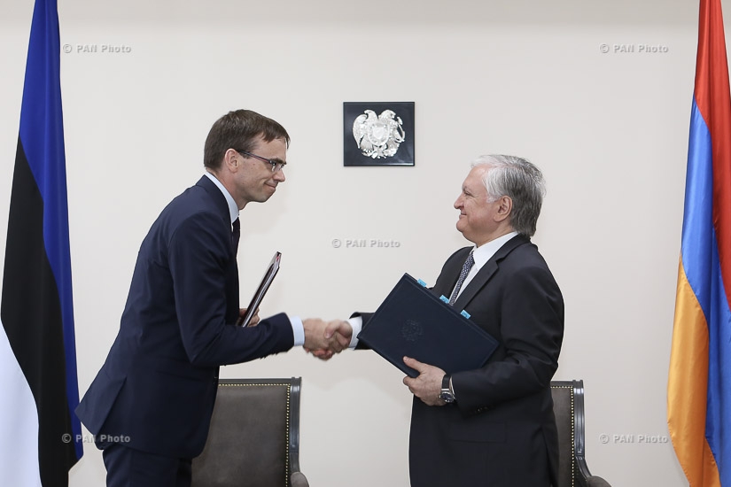 Joint press conference between RA Minister of Foreign Affairs Edward Nalbandian and Minister of Foreign Affairs of Estonia Sven Mikser