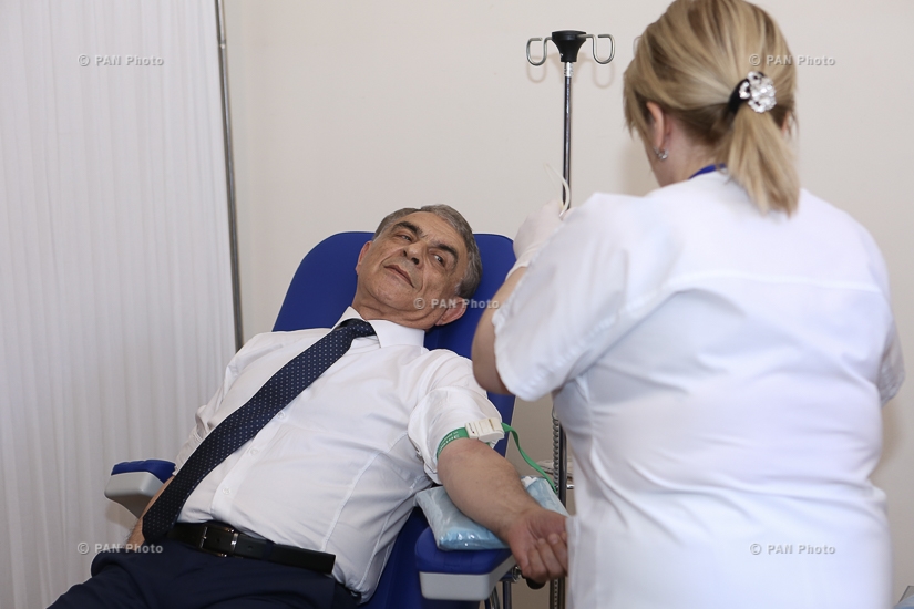 On World Blood Donor Day,  a blood drive was organize at Armenia's national Assembly and Heratsi N1 Hospital Complex