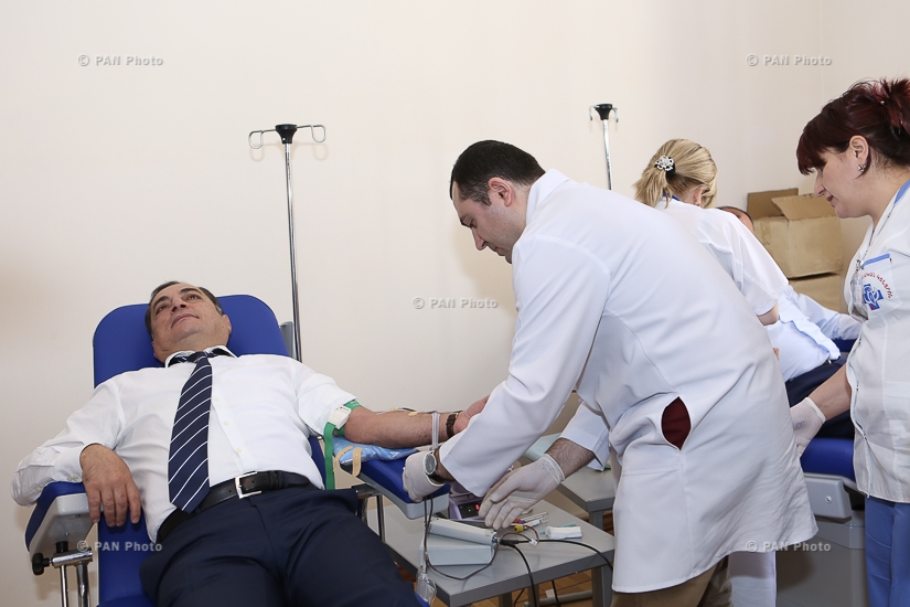 On World Blood Donor Day,  a blood drive was organize at Armenia's national Assembly and Heratsi N1 Hospital Complex
