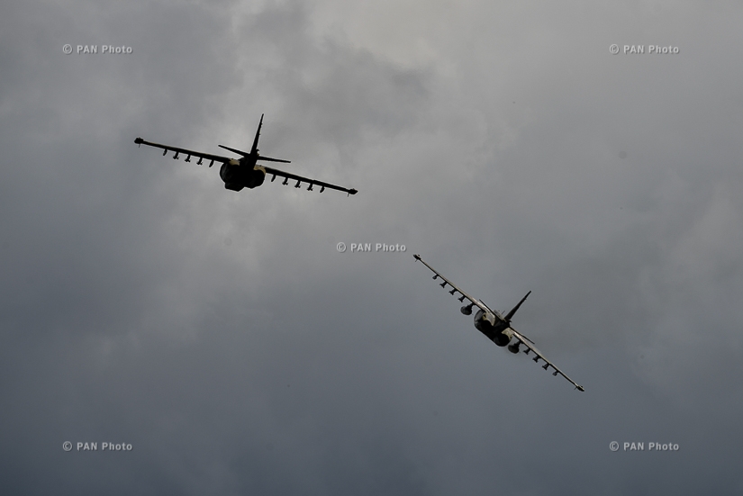 Тренировочные полеты в авиационной военной части Гюмри