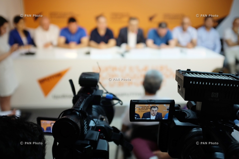 Пресс-конференция членов сборной Армении по греко-римской борьбе