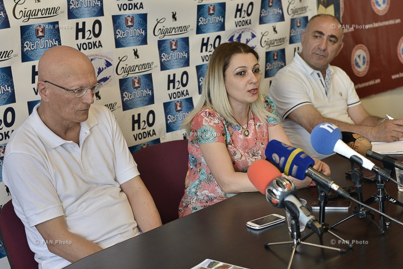 Press conference of monuments specialist Samvel Karapetyan and d head of  'Duty of Soul' NGO Shoghine Hovhannisyan
