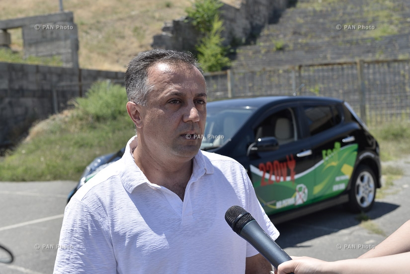 Автомобильная федерация Армении, Global Shipping и «Научно-техническая ассоциация три точки» ОЮЛ представили экомобиль Nissan Leaf