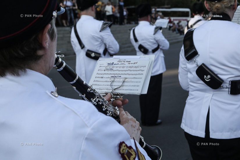 British Defense Ministry Salamanca band's and British Army trumpeters' concert with Armenia's Defense Ministry military orchestra in Yerevan
