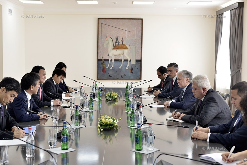 Foreign Minister of Armenia Edward Nalbandian receives Parliamentary Vice-Minister for Foreign Affairs of Japan  Motome Takisawa