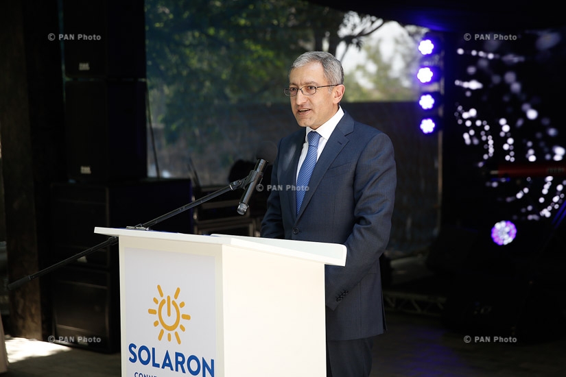 Հայաստանում արևային վահանակների առաջին արտադրող հանդիսացող «SolarOn»-ի պաշտոնական բացման արաողությունը