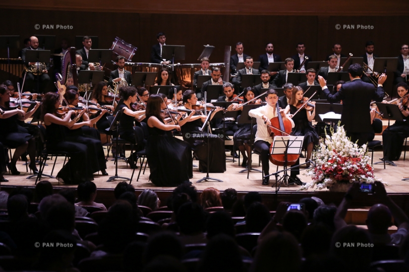 Concert of State Youth Orchestra of Armenia with the participation of cellist Narek Hakhnazaryan in frames of international contest-festival Armenia