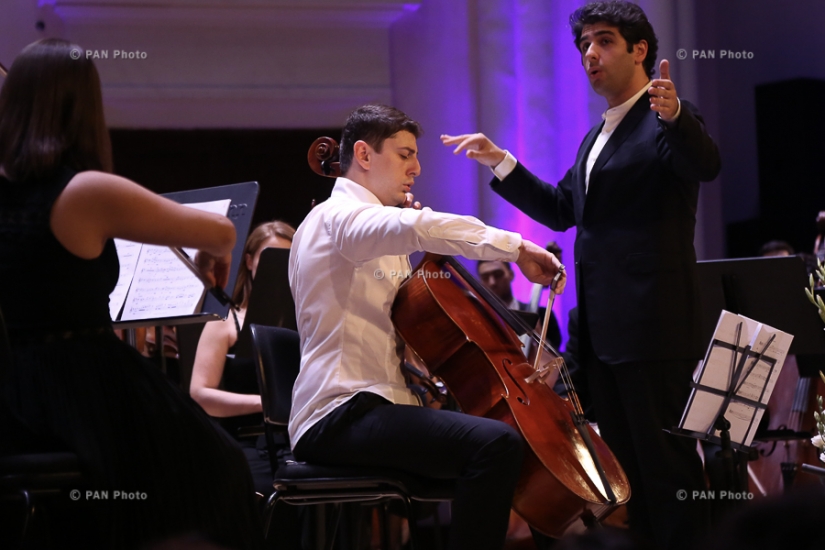 Concert of State Youth Orchestra of Armenia with the participation of cellist Narek Hakhnazaryan in frames of international contest-festival 