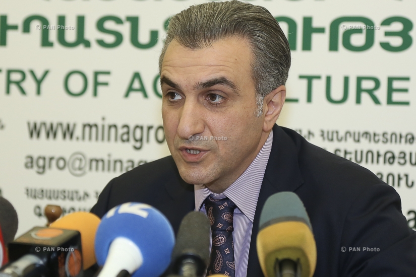 Пресс-конференция министра сельского хозяйства Армении Игнатия Аракеляна