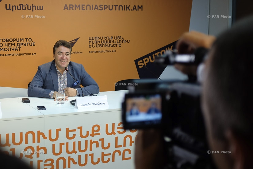 Press conference of violinist,conductor Maxim Vengerov and chief conductor of State Youth Orchestra of Armenia Sergey Smbatyan