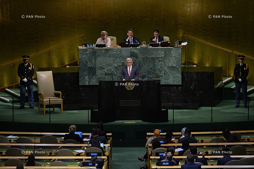 ՀՀ նախագահ Սերժ Սարգսյանը մասնակցել է ՄԱԿ-ի Գլխավոր ասամբլեայի նստաշրջանին Նյու Յորքում 