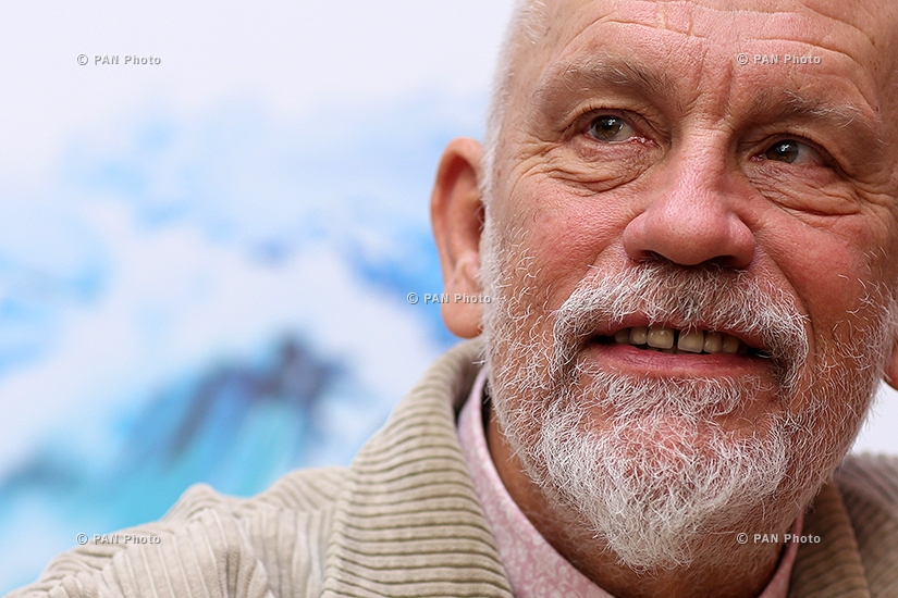 Press conference of american actor, director, and producer John Malkovich