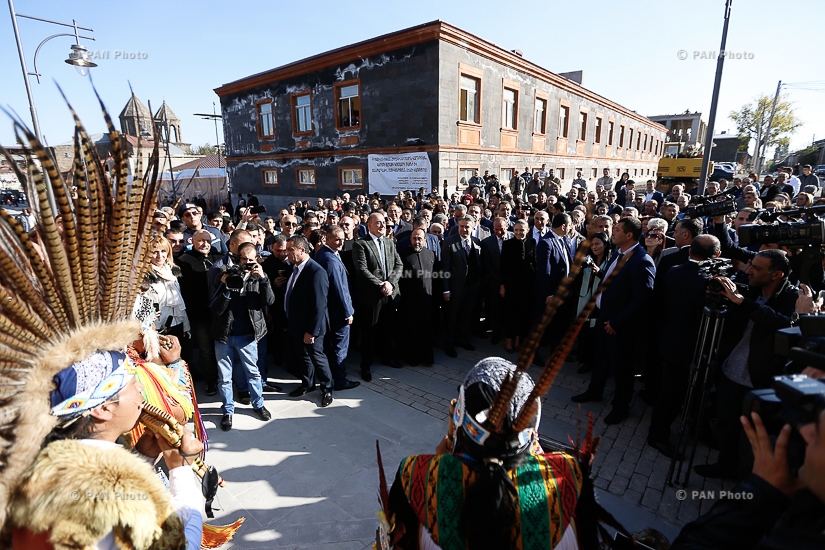 PM Karen Karapetyan attends opening of Rustaveli street recently renovated in Gyumri