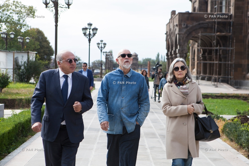 Visit of American actor, director, and producer John Malkovich to Armenia