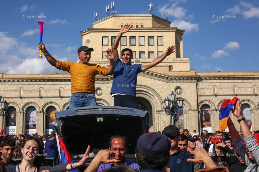 The atmosphere in Yerevan after prime minister Serzh Sargsyan's resignation