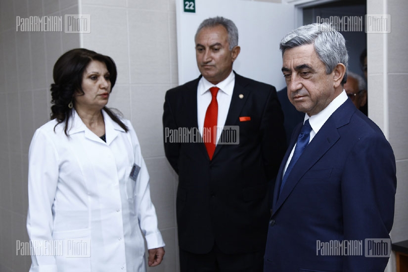 ՀՀ նախագահ Սերժ Սարգսյանը մասնակցեց  Կոշի ամբուլատոր կենտրոնի բացման արարողությանը