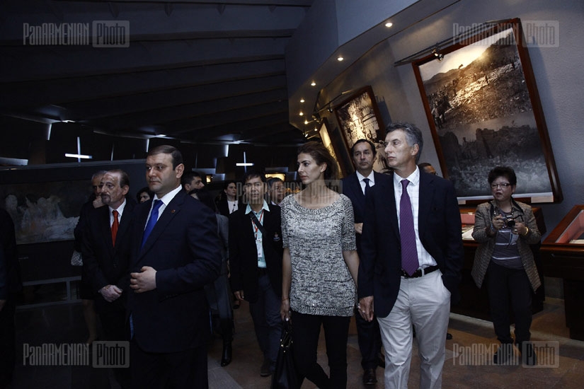 Delegation arrived for World Book Day visits Armenian Genocide Memorial