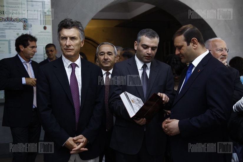 Delegation arrived for World Book Day visits Armenian Genocide Memorial