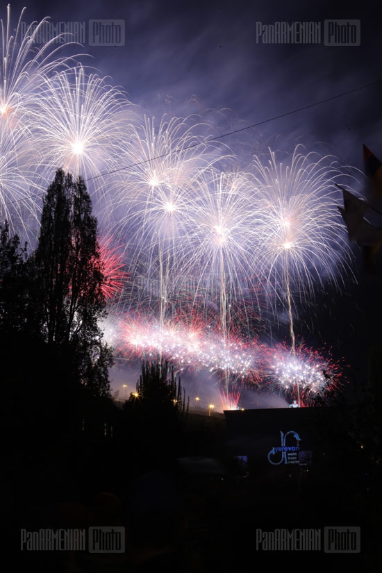 Yerevan World Book Capital fireworks 