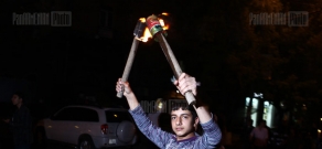 Torch procession on Armenian Genocide Commemoration Day