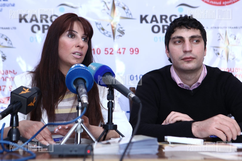 Press conference of Heritage party MP Zaruhi Postanjyan