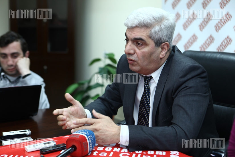 Press conference of political scientist Stepan Grigoryan