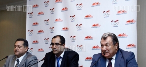 Press conference preceding presentation of Armenia's team clothing for London Olympic Games 