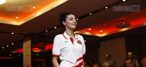 Demonstration of Armenia's team clothing for London Olympic Games 