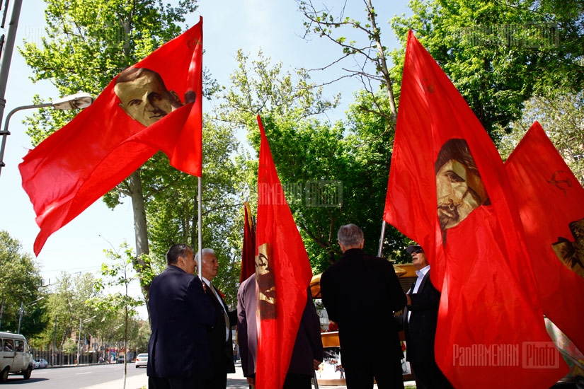 Communist party of Armenia celebrates the Labor Day 