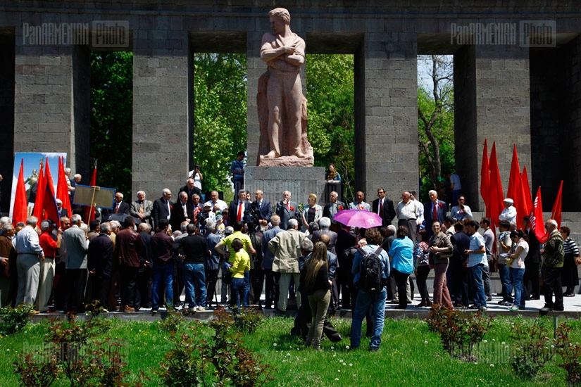 Communist party of Armenia celebrates the Labor Day 