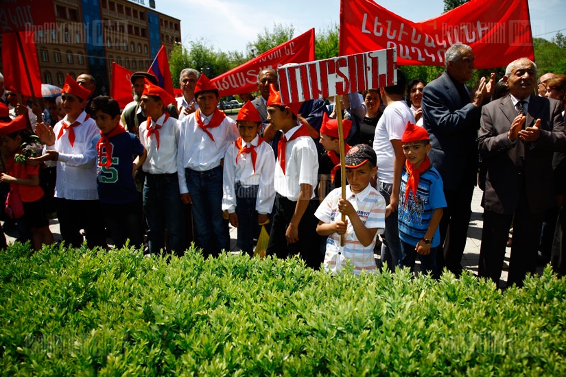 Communist party of Armenia celebrates the Labor Day 