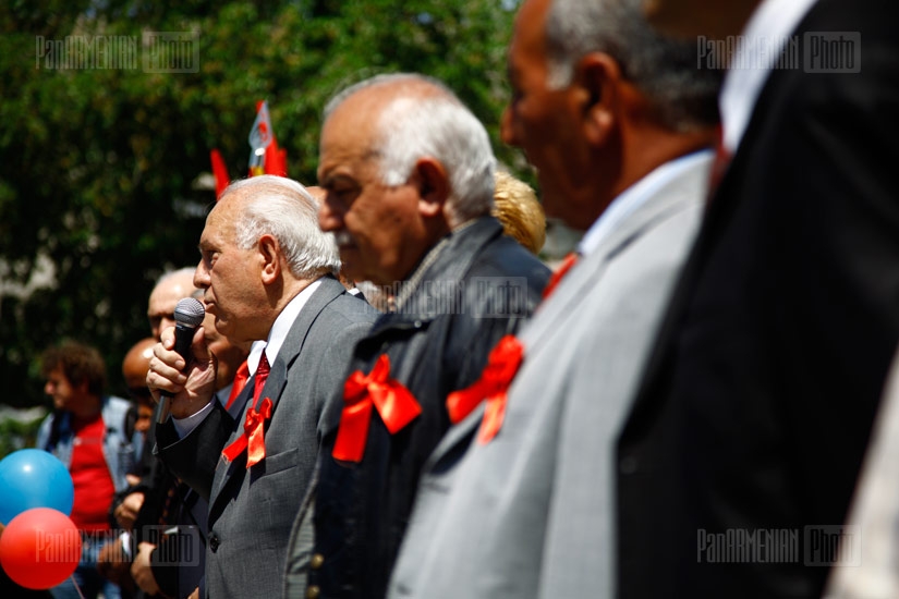 Communist party of Armenia celebrates the Labor Day 