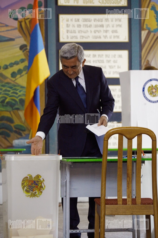 Parliamentary elections: President Serzh Sargsyan