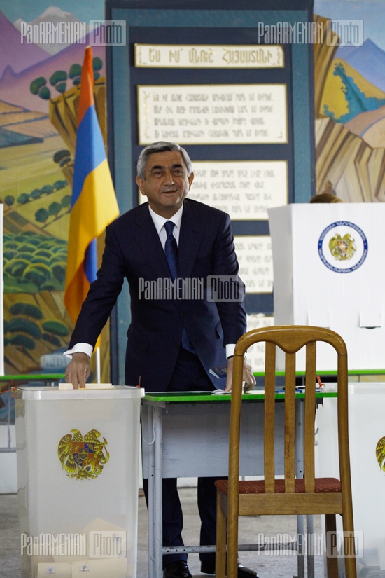 Parliamentary elections: President Serzh Sargsyan