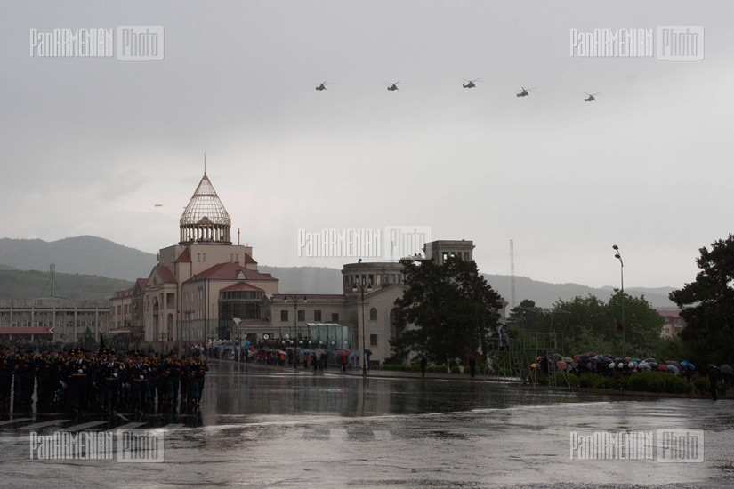Grand rehearsal of military parade dedicated to Shushi liberation takes place in Stepanakert