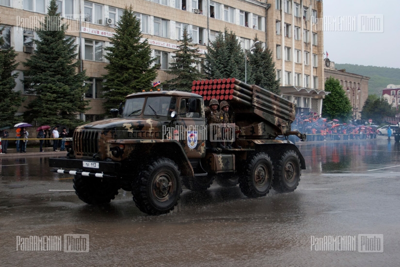 Grand rehearsal of military parade dedicated to Shushi liberation takes place in Stepanakert