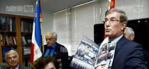 RA Minister of Diaspora Hranush Hakobyan receives President of the Union of Former Armenian Fighters and the Resistance Movement in France Antoine Baghdikian 