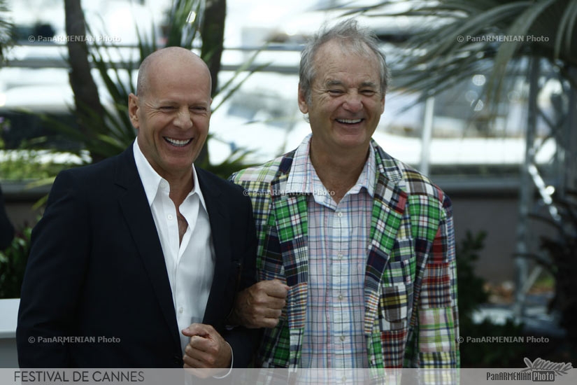 US actors Bruce Willis and Bill Murray