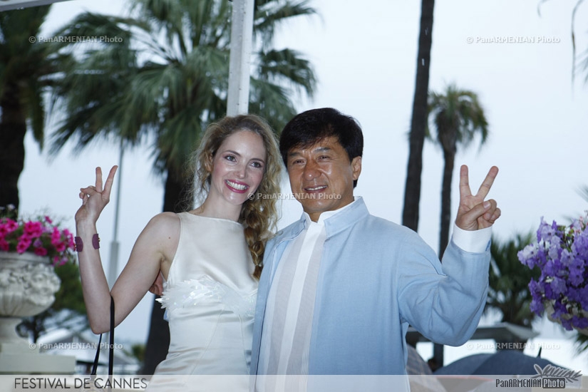 French actress Laura Weissbecker and Hong-Kong actor Jackie Chan