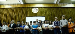 Awarding ceremony of 2011-12 academic year school olympiad winners