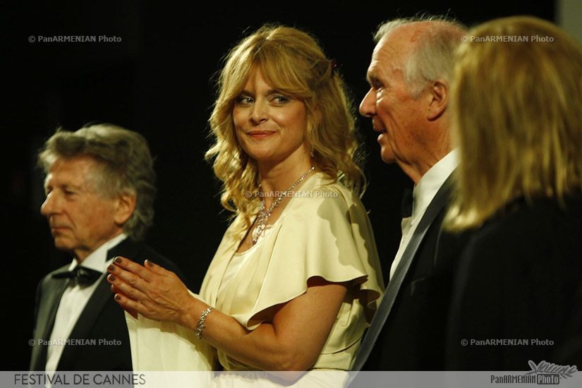  French director Roman Polanski, German actress Nastassia Kinski and president of the Cannes Film Festival Gilles Jacob