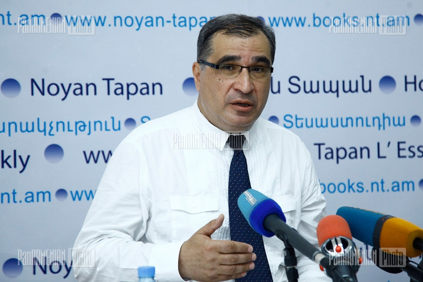 Press conference of State Linguistic University former rector Suren Zolyan