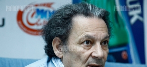 Press conference of sociologist Aharon Adibekyan