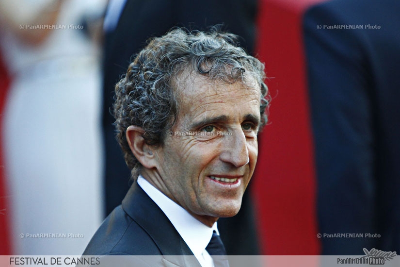 Former French Formula One driver Alain Prost